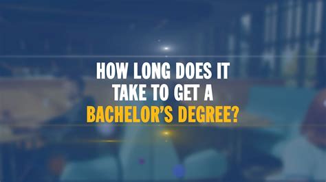 How long does it take to get a bachelor's. Things To Know About How long does it take to get a bachelor's. 